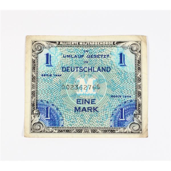 #69 1944 ALLIED OCCUPATION GERMAN MONEY 1 MARK
