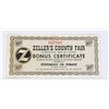 Image 1 : #97 ZELLER'S COUNTY FAIR 10 CENTS PAPER MONEY
