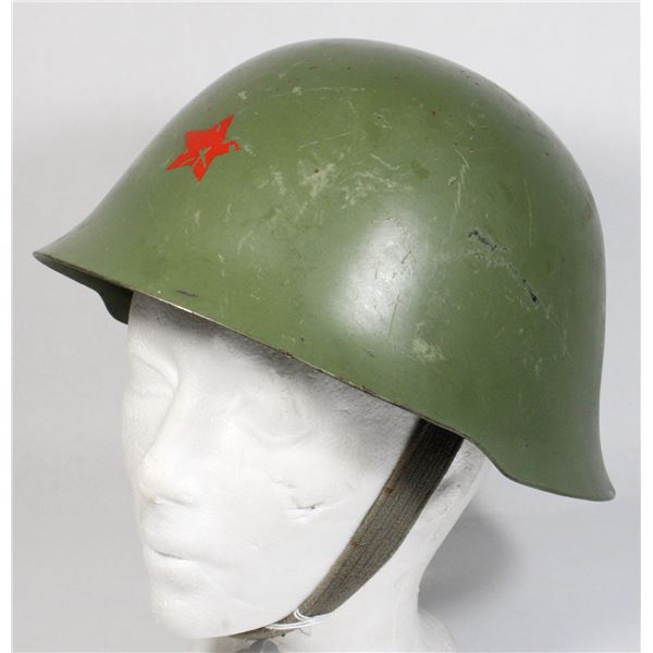 #107 USSR CCCP YUGOSLAVIA MILITARY HELMET W/LINER