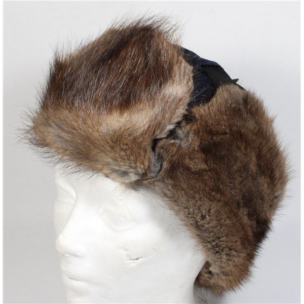 #109 CANADA MILITARY POLICE FUR HAT SIZE 7 3/8