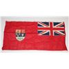 Image 4 : #156 WW2 CANADIAN RED ENSIGN FLAG 32 X 16 INCHES