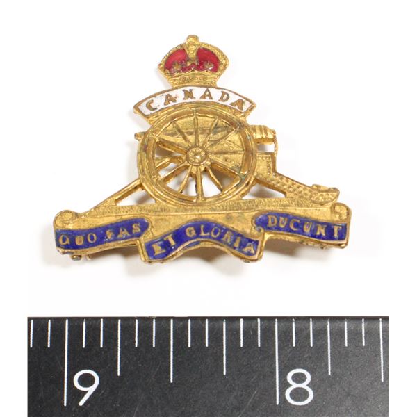 #164 ROYAL CANADIAN ARTILLERY SWEETHEART PIN BADGE