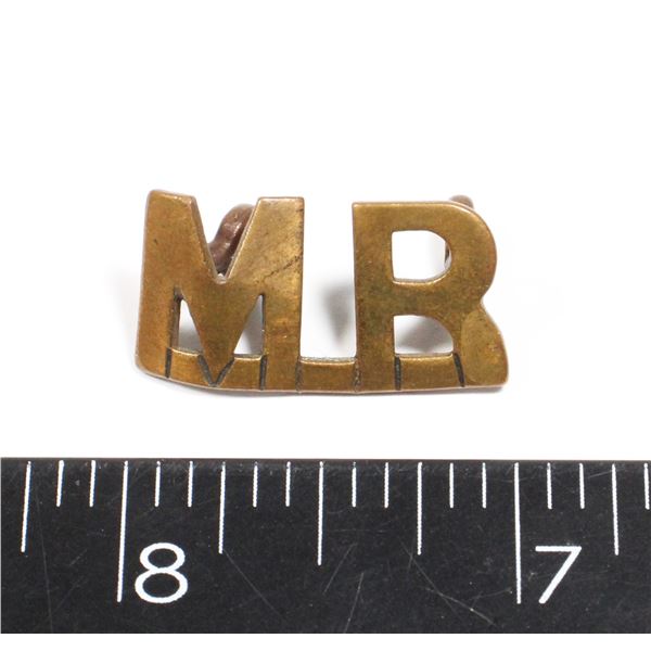 #168 WW1 CANADIAN SHOULDER TITLE SCULLY MONTREAL