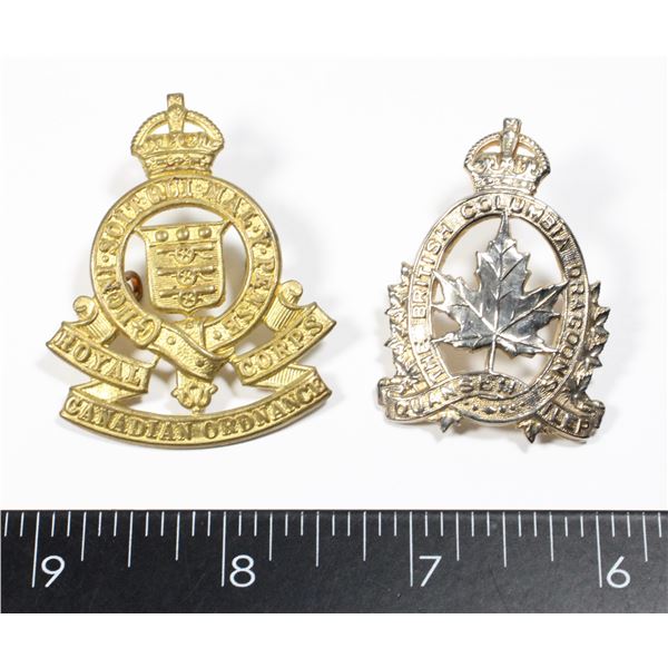 #174 WW2 CANADA BADGE BRITISH COLUMBIA DRAGOONS