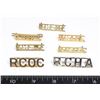 Image 1 : #203 LOT OF 7 CANADIAN MILITARY SHOULTER TITLES