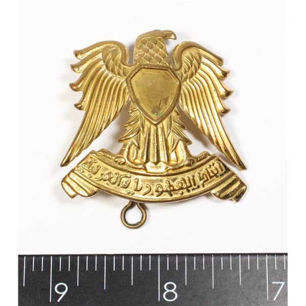 #206 ARABIC MILITARY CAP BADGE LATE 20TH CENTURY