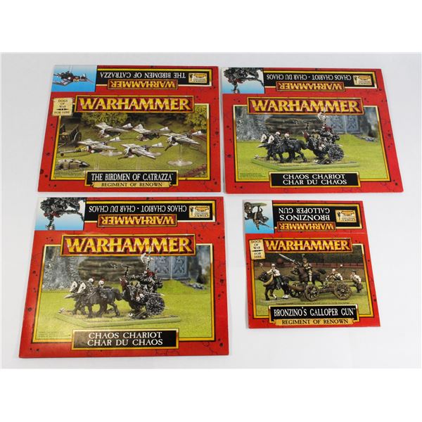 #238 LOT OF 4 WARHAMMER BOX COVERS INC CHAOS