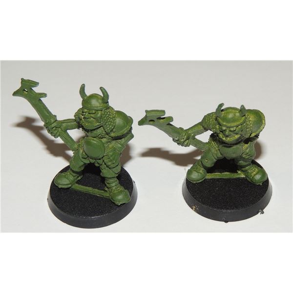 #275 1985 METAL WARHAMMER ORC ARMY LOT OF 2