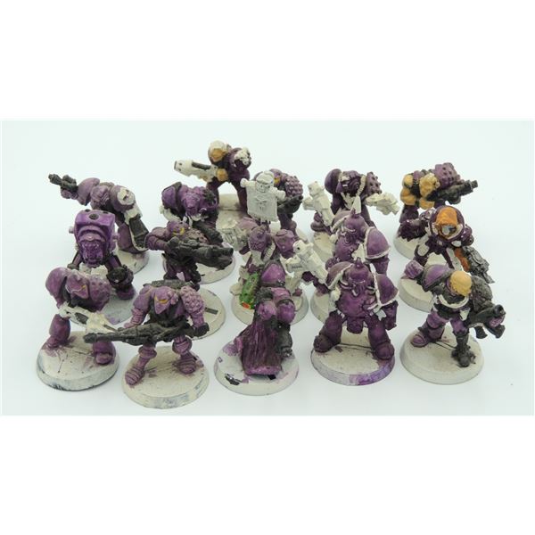 #291 WARHAMMER 40K METAL FIGURE LOT OF 16 FOR