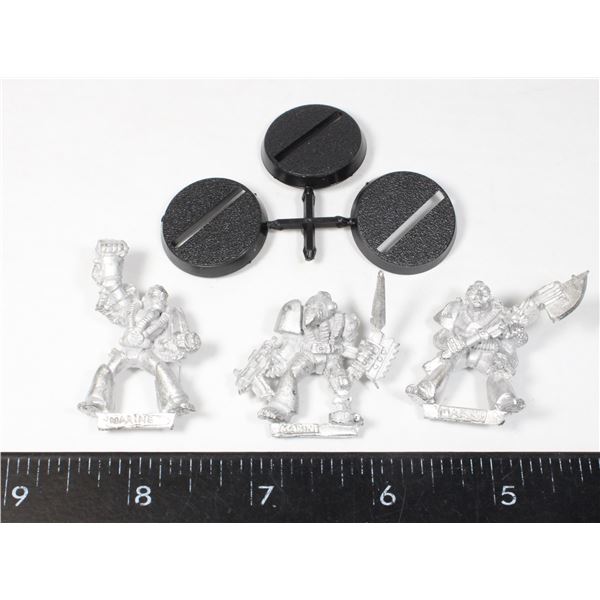 #313 1987 WARHAMMER 40K SPACE MARINE LOT OF 3