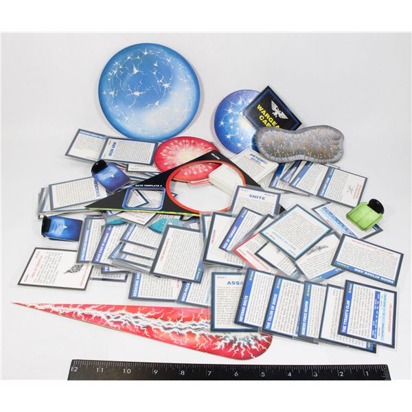 #358 WARHAMMER 40K GAME CARDS AND TEMPLATES