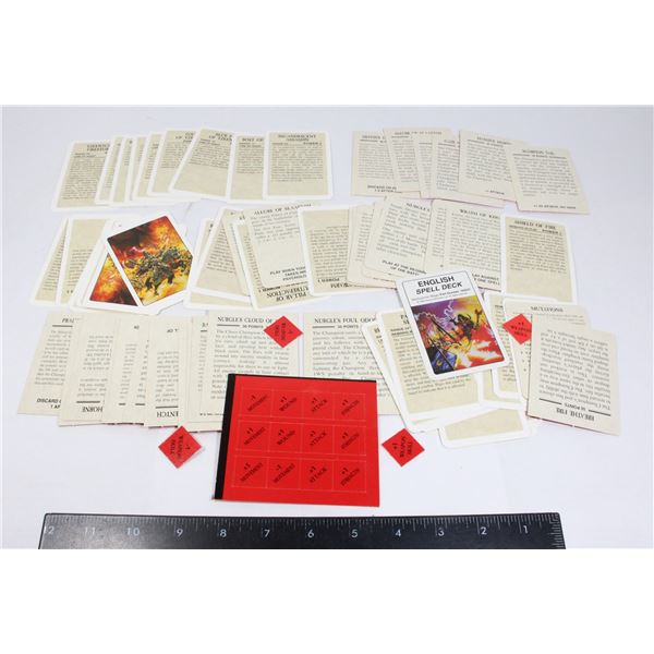 #359  WARHAMMER 40K GAME CARDS NURGLE  TZEENTCH