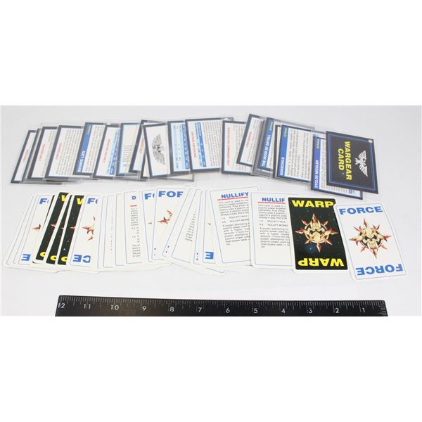 #360 WARHAMMER 40K GAME WARGEAR CARDS / WARP