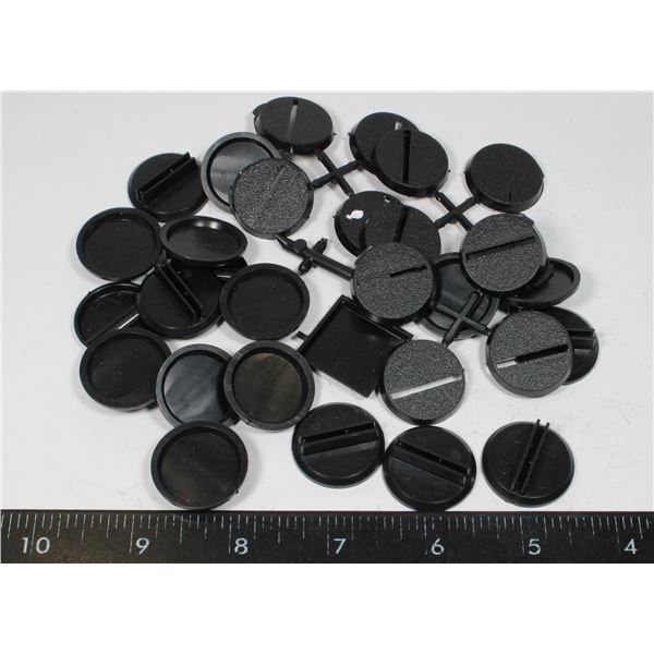 #391 LOT OF PLASTIC MINIATURE FIGURE STANDS FOR