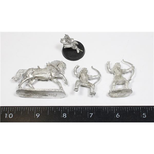 #399 LOT OF METAL MINIATURE FIGURES ARCHERS +