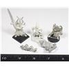 Image 1 : #401 LOT OF 5 METAL MINIATURE FIGURES + WARHAMMER