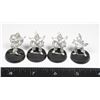 Image 1 : #402 LOT OF 4 METAL MINIATURE FIGURES FANTASY