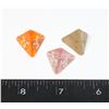 Image 1 : #429 LOT OF 3 PYRAMID SHAPED VINTAGE RPG GAME DICE