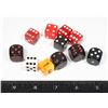 Image 1 : #437  LOT OF 11 BLACK RED ORANGE WHITE RPG DICE