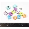 Image 1 : #441 12 SMALL SIZED MULTICOLOURED RPG GAME DICE