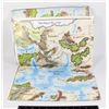 #454 2001 DUNGEONS & DRAGONS FAERUN MAP 40X60