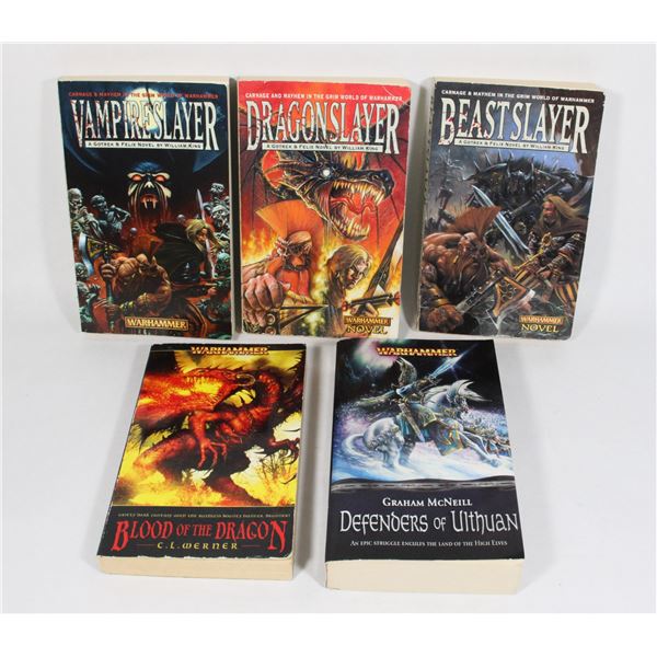 #465  WARHAMMER LOT OF 5 BOOKS DRAGON SLAYER