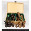 Image 1 : #475 GERMAN WOODEN CHESS SET HENKE-SCHACH 1900'S