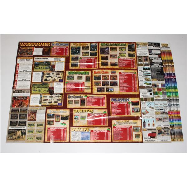 #478 WARHAMMER & WARHAMMER 40K POSTER 40X26