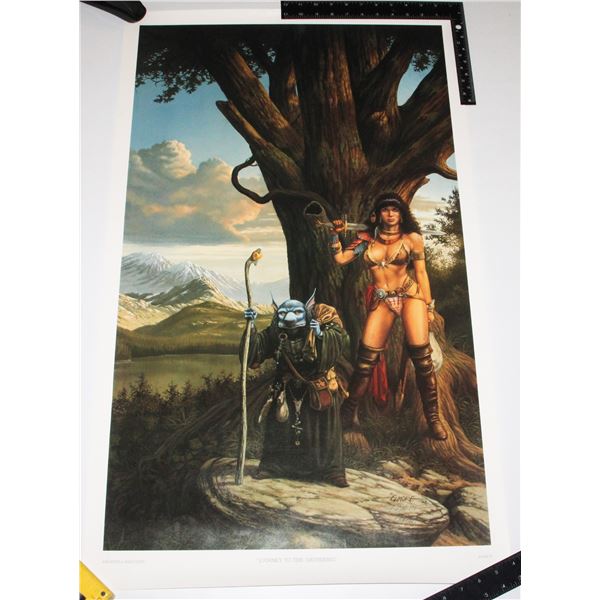 #480 SIGNED 1988 JOURNEY TO THE GATHERING POSTER