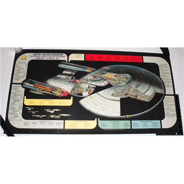 #486 STAR TREK ENTERPRISE NCC-1701-D SHIP POSTER