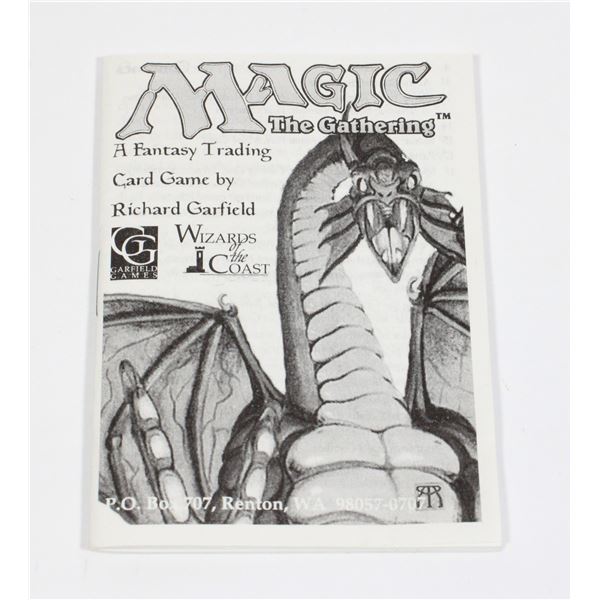 #495 MAGIC THE GATHERING GAME BOOKLET