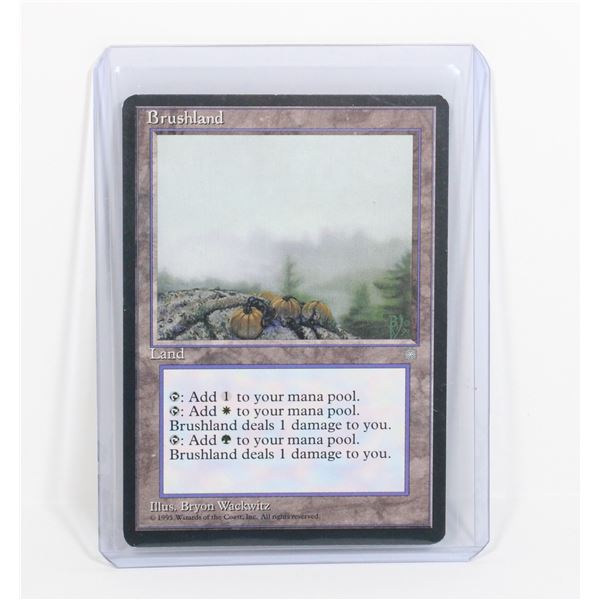 #510 MAGIC THE GATHERING BRUSHLAND CARD 1995