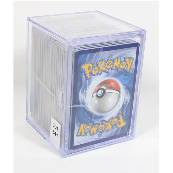 #541  POKÉMON CARD LOT IN PLASTIC CASE
