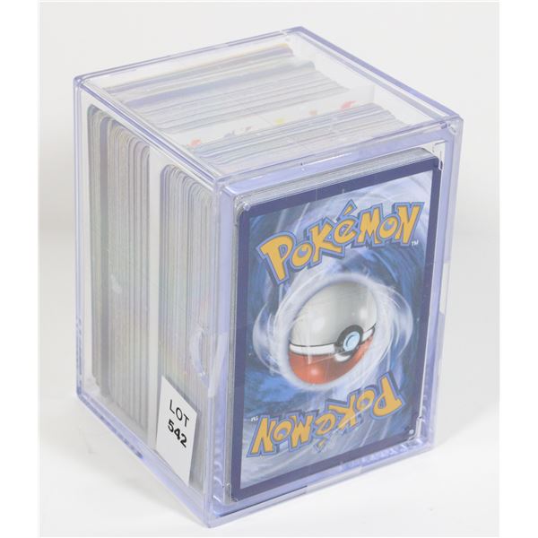 #542 POKÉMON CARD LOT IN PLASTIC CASE