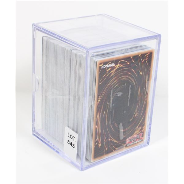 #545 YU-GI-OH! CARD LOT IN PLASTIC CASE