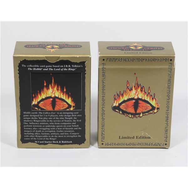 #548 PAIR MIDDLE EARTH THE LIDLESS EYE CARD PACKS
