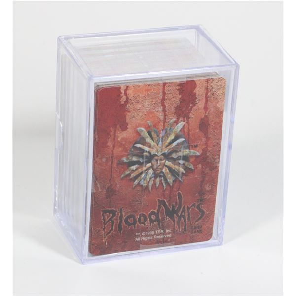 #570 BLOOD WARS CARD GAME 1995 TSR W/ PLASTIC CASE
