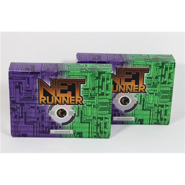 #571 PAIR NET RUNNER DECKMASTER CARDS 1996 WOTC