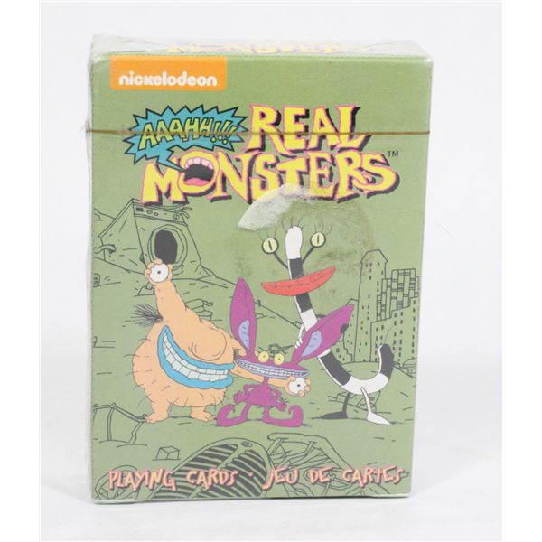 #579 SEALED AAAHH!!! REAL MONSTERS PLAYING CARDS
