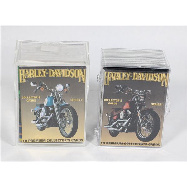 #592 SERIES 1 2 HARLEY-DAVISON CARD SETS W/