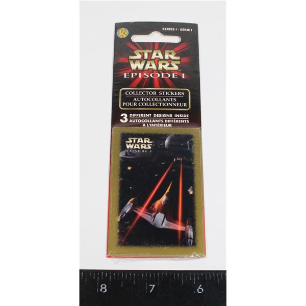 #610 SEALED STAR WARS EPISODE 1 COLLECTOR STICKERS