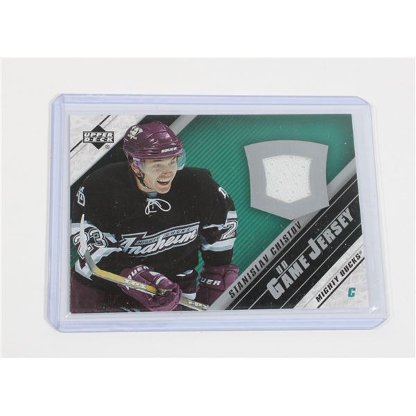 #614 UPPER DECK GAME JERSEY STANISLAV CHISTOV CARD