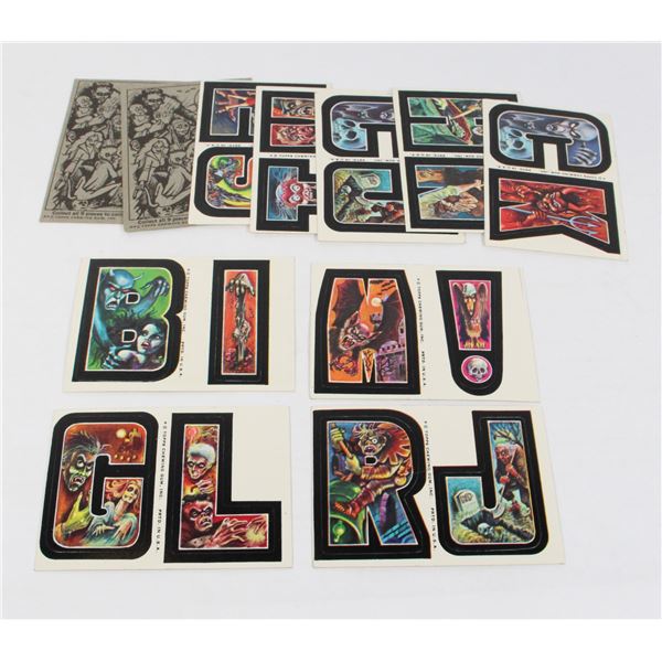 #622 TOPPS CHEWING GUM CARDS MONSTER INITIALS