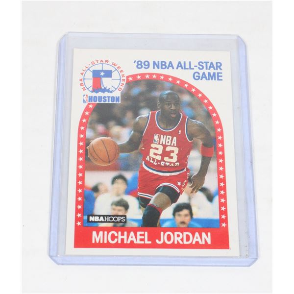 #639 1989 HOOPS BASKETBALL CARD MICAHEL JORDAN #21