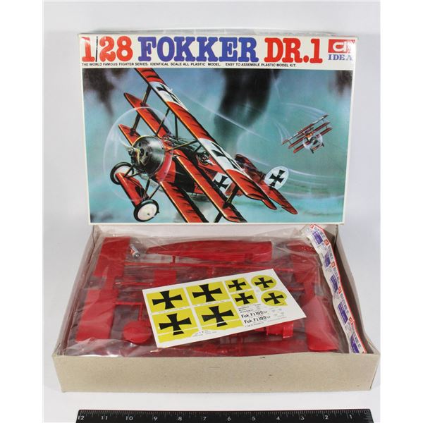 #646 IDEA MODEL KIT 1/28 FOKKER DR.1 WW1 PLANE