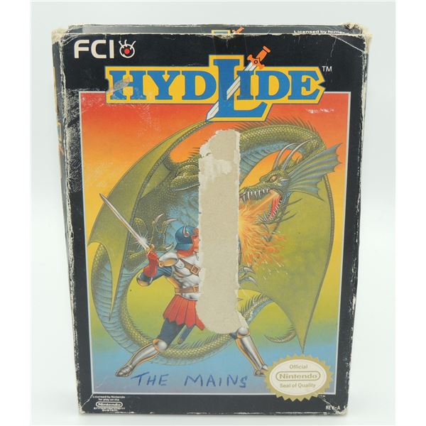 #663 NINTENDO NES GAME HYDLIDE CIB TESTED!