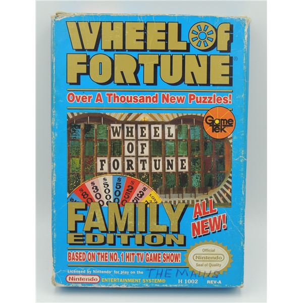 #665 NINTENDO NES GAME WHEEL OF FORTUNE