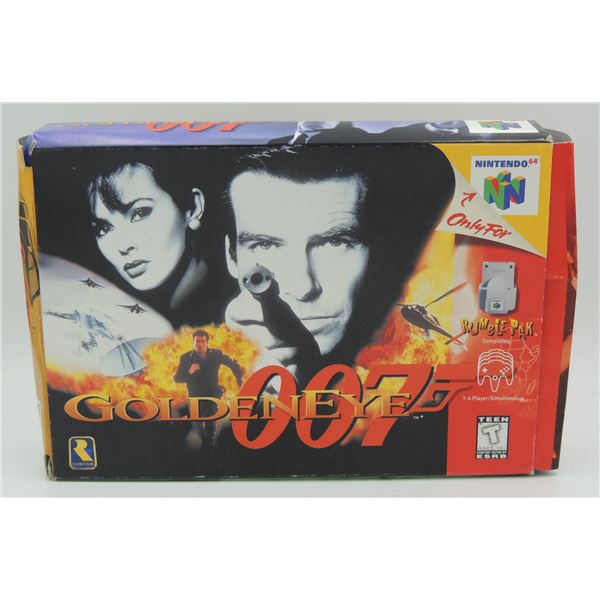 #674 NINTEND0 64 GAME GOLDENEYE 007 CIB TESTED!
