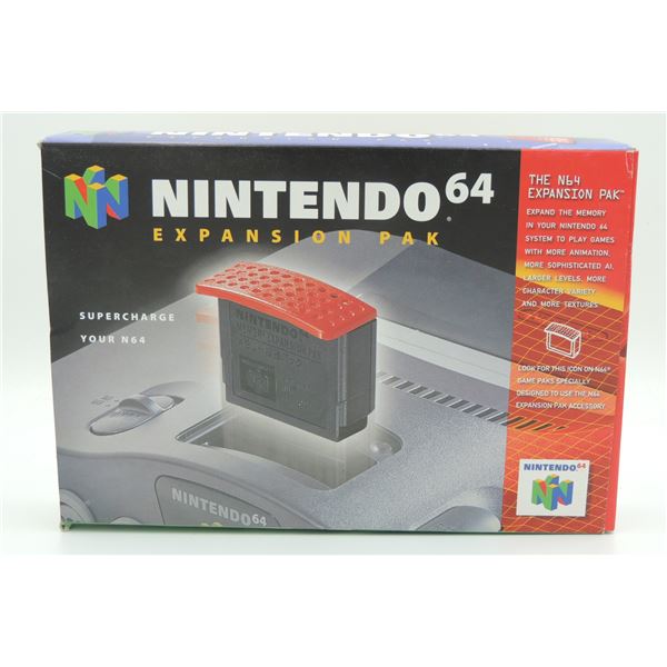 #675 NINTEND0 64 EXPANSION PAK  W/ BOX MANUAL