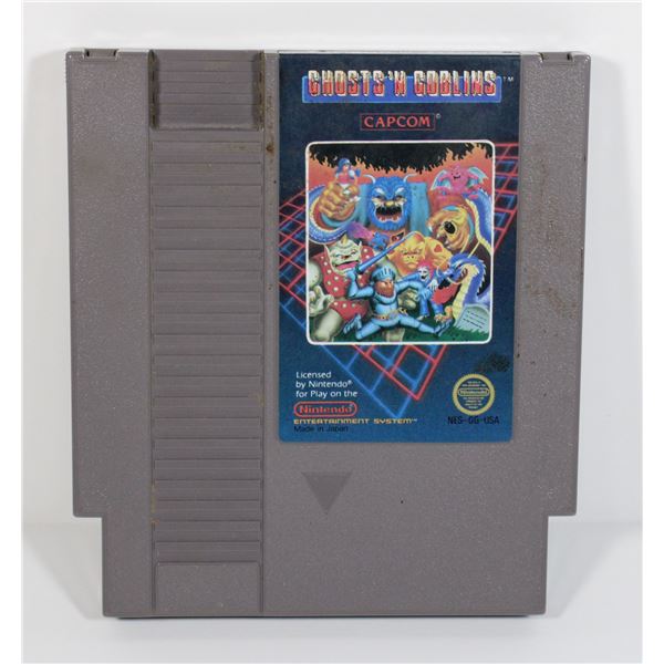 #676 NINTENDO NES GAME GHOSTS 'N GOBLINS WORKS!